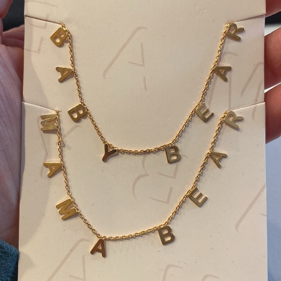 Mama and Baby Bear Necklace Set - Anthropologie Serefina - Picture 7 of 7